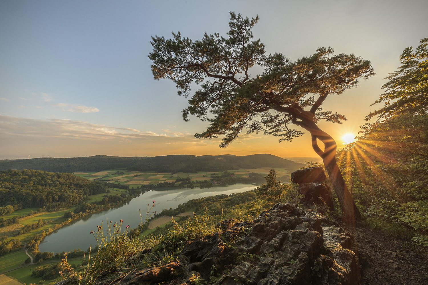 Houbirg – Hohler Fels im Abendlicht © Kalmi